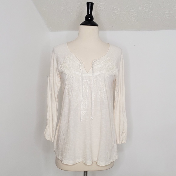 Lucky Brand Tops - Lucky Brand Boho Peasant Top